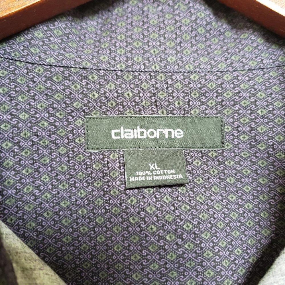 LIZ CLAIBORNE Casual Purple Men's Shirt - Picture 4 of 4